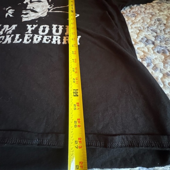 Black Graphic T-Shirt - I'm Your Huckleberry - Picture 4 of 5